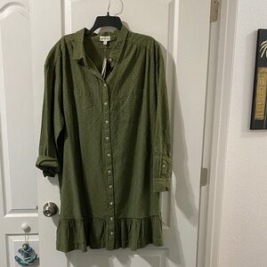 Wonderly Sage Green Textured Blouse